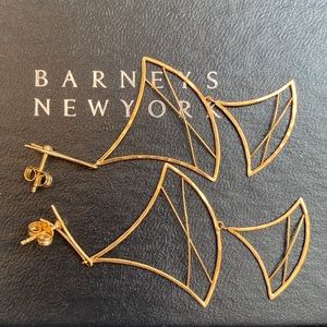 18kt gold Barney’s New York Dangle Earrings